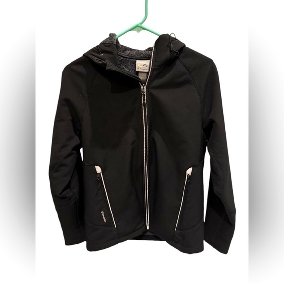 C9 Champion Fleece Lined Winter Jacket Zip Up Black Reflective Hooded Size Small - Picture 1 of 3